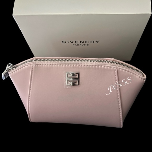 (Baby-Pink) Givenchy Beauty (Satin-Lined) Cosmetic-Makeup Bag - Picture 3 of 14